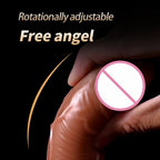 Amoura Vaginal Rotating & Vibrating Dildo, Remote Control, TPE – rotating vibrator