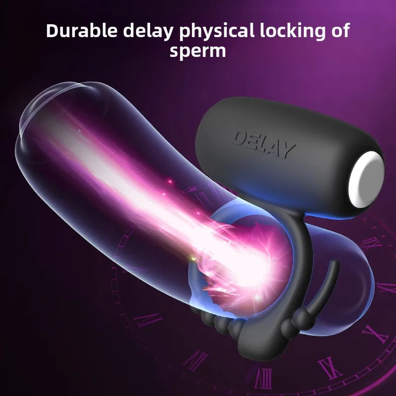 Amoura Male Cock Ring, Vibrating, Men's, Couples, Remote Control, Silicone, Waterproof – Penis Ring