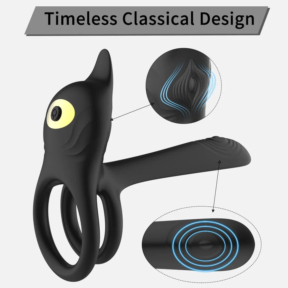 Amoura Cock Ring, Vibrating, 10 Modes, Men's, App-Controlled, Silicone – men's vibrator