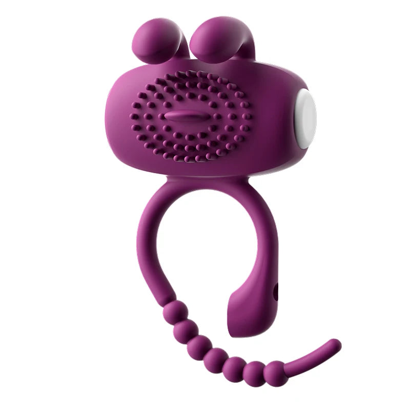 Amoura Vibrating Cock Ring, Male Masturbator, Locking Ring, Men's, Remote Control, Silicone – vibrating cock ring
