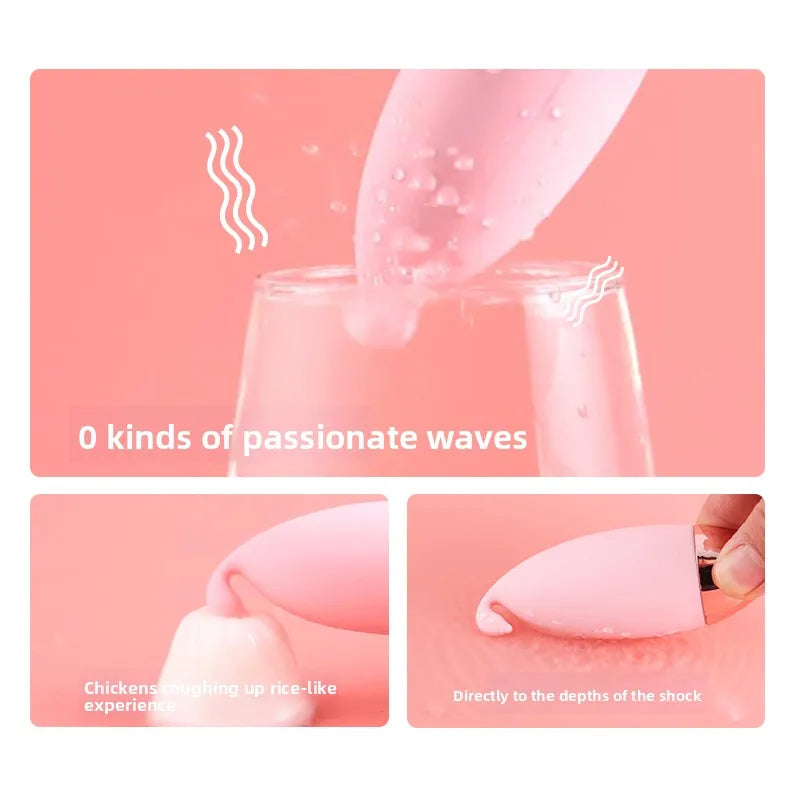 Amoura Clitoral & Nipple Vibrating Egg, Personal Massager, 10-Speed Vibrating, Women's, Silicone, Waterproof IPX7 – waterproof vibrator