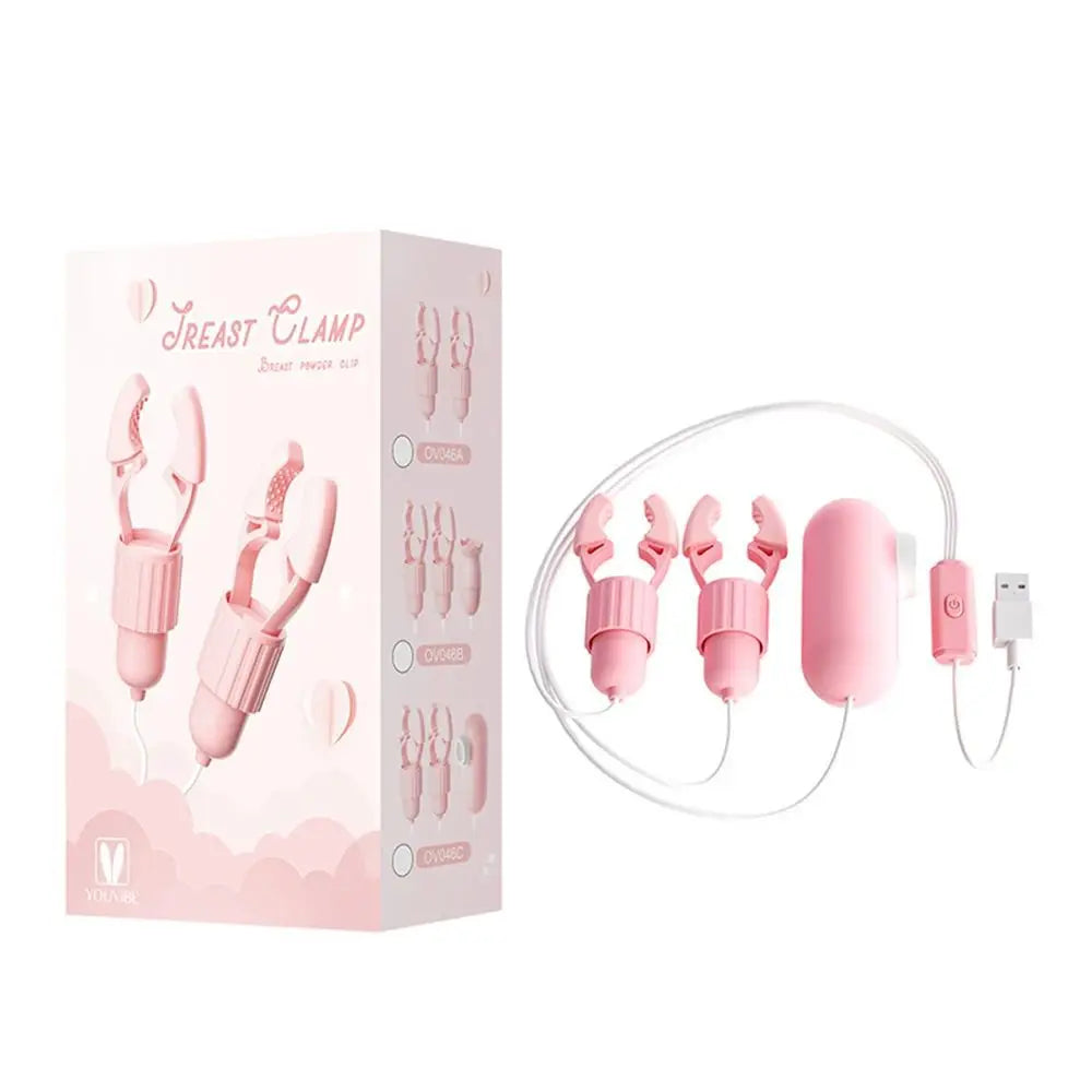 Amoura Vibrating Nipple Clamps, 12 Modes, Remote Control, Silicone, Waterproof – remote control nipple toy