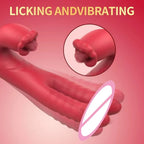 Amoura Clitoral & Vaginal Vibrator, Tongue-Licking Suction, Women's, Silicone, Waterproof IPX6 – waterproof vibrator