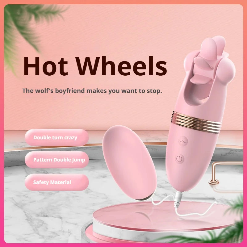 Amoura Clitoral & Vaginal Vibrator, Tongue Licking, Women's, Silicone, Waterproof – tongue licking vibrator
