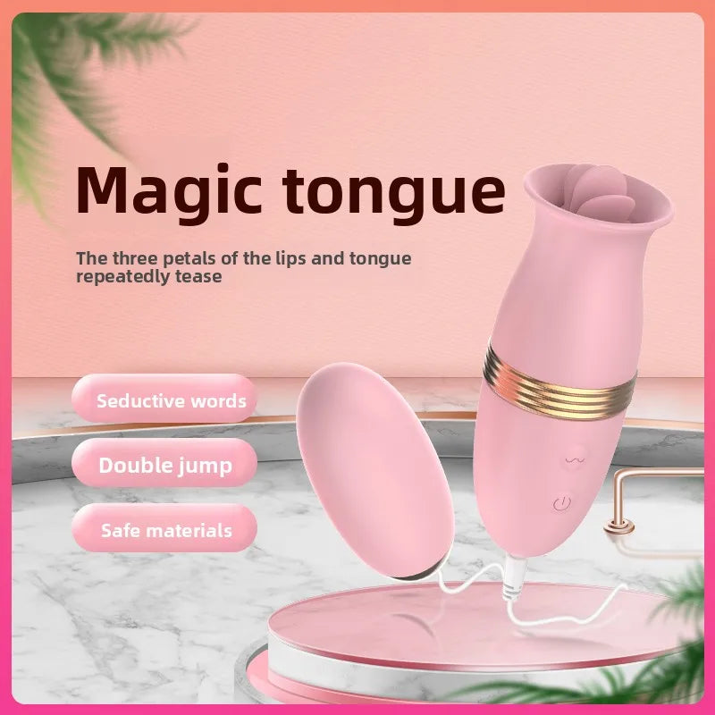 Amoura Clitoral Tongue-Licking Vibrator, Personal Massager, Licking & Vibrating, Women's, App-Controlled, Silicone, Waterproof – personal massager