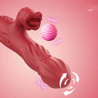 Amoura Clitoral & G-Spot Vibrator, Tongue Licking, Rotating & Vibrating, Women's, Silicone, Waterproof – waterproof clitoral massager