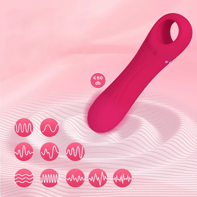 Amoura Vaginal & G-Spot Wand Vibrator, 2-in-1 Massager Set, Vibrating & Tapping, Women's, Silicone – Vaginal Vibrator