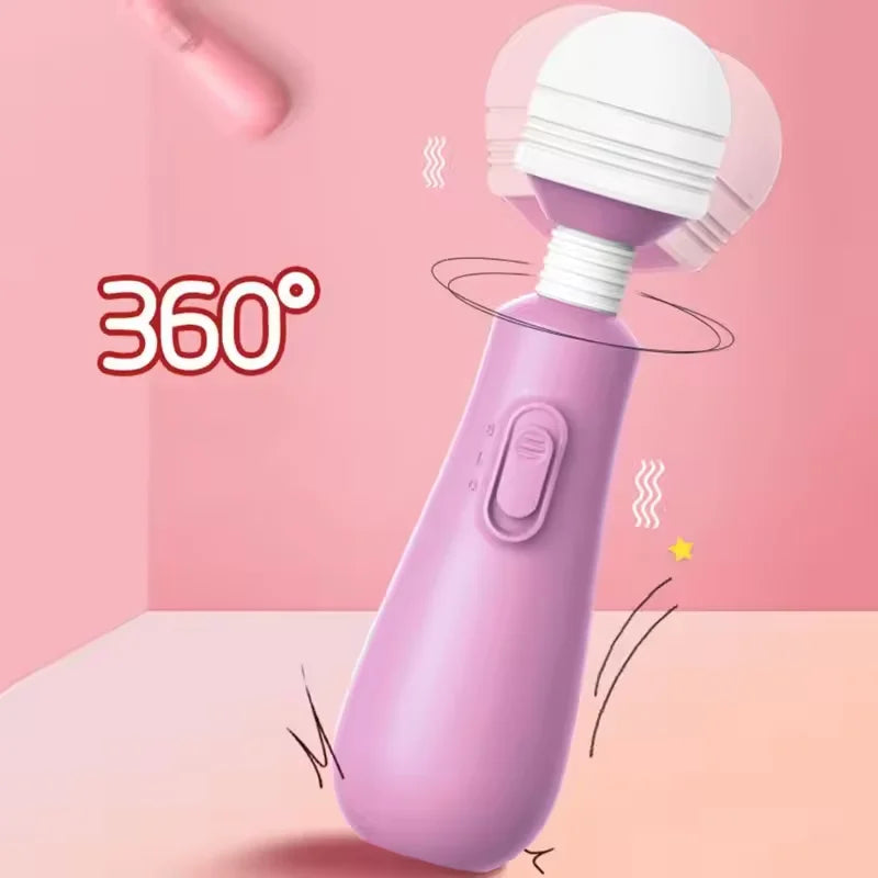 Amoura Clitoral & G-Spot Wand Vibrator, Rotating & Vibrating, Women's, Silicone, Waterproof – Dual-Zone Stimulation