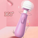 Amoura Clitoral & G-Spot Wand Vibrator, Rotating & Vibrating, Women's, Silicone, Waterproof – Dual-Zone Stimulation