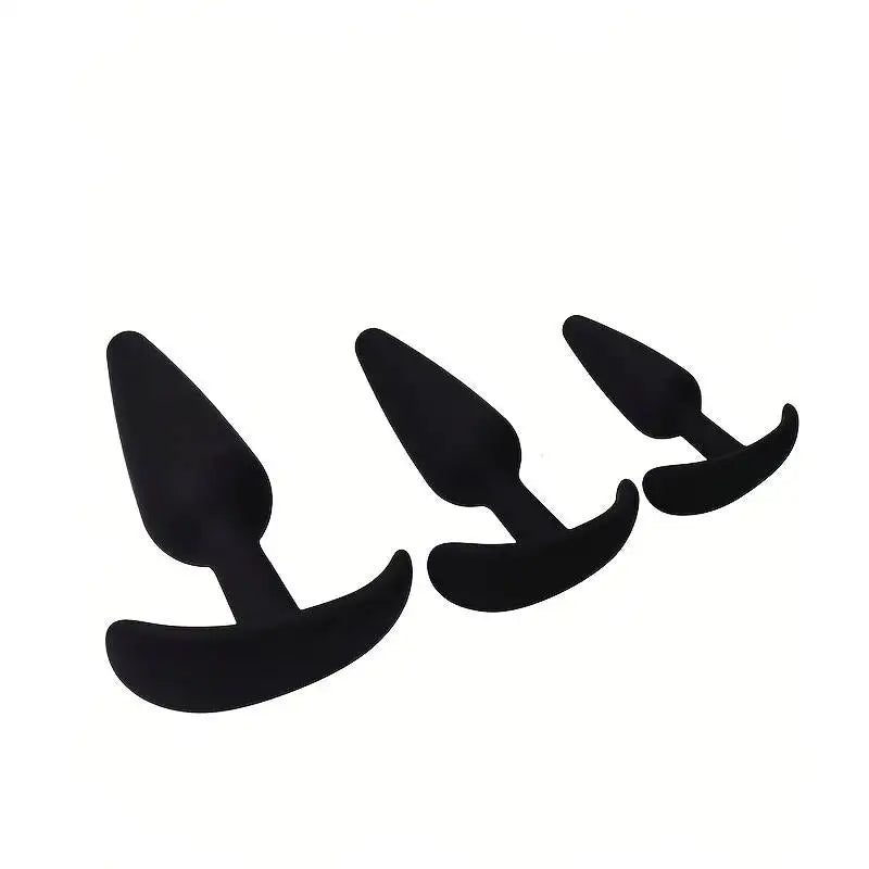Amoura Anal Plug 3-Piece Set, Anchor Shape, Medical-Grade Silicone, Waterproof – waterproof anal trainer