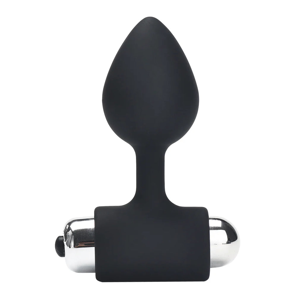 Amoura Anal Plug Vibrator, Personal Massager, Vibrating, Silicone, Waterproof – body-safe silicone vibrator