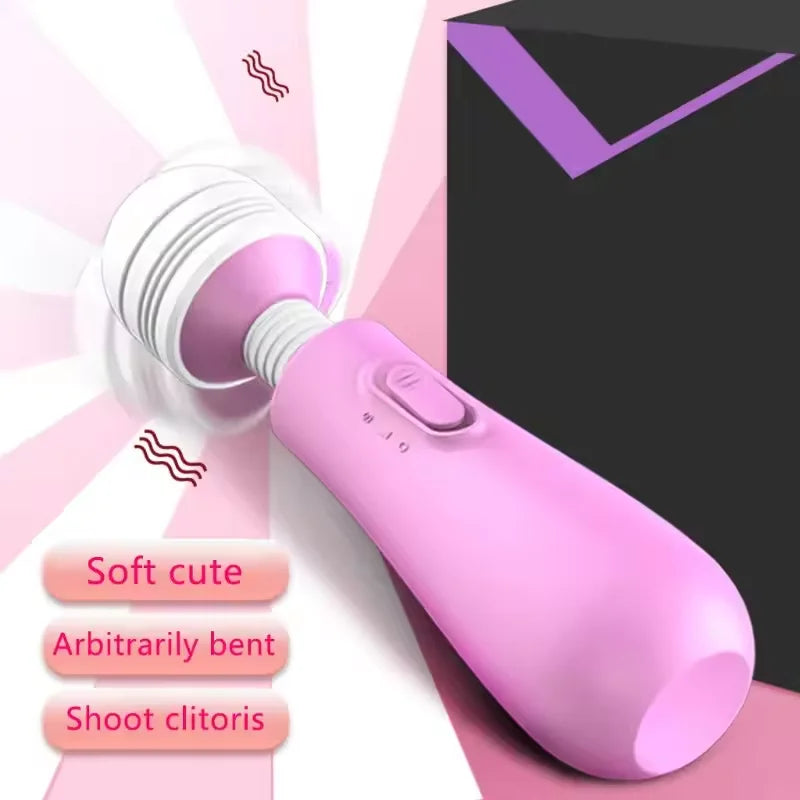 Amoura Clitoral & G-Spot Wand Vibrator, Rotating & Vibrating, Women's, Silicone, Waterproof – Magic Wand Vibrator