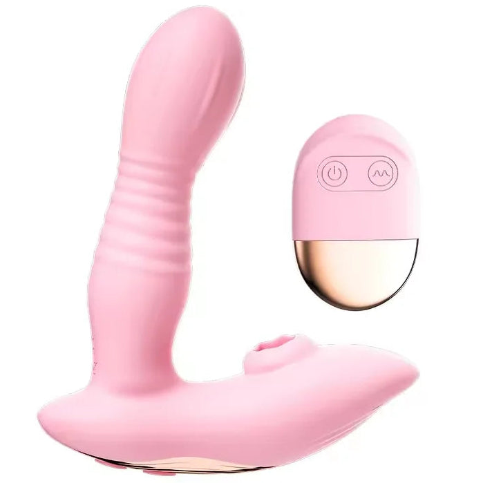 Amoura Clitoral Wearable Vibrator, Suction & Vibrating, Women's, Remote Control, Silicone, Waterproof – wearable clitoral vibrator