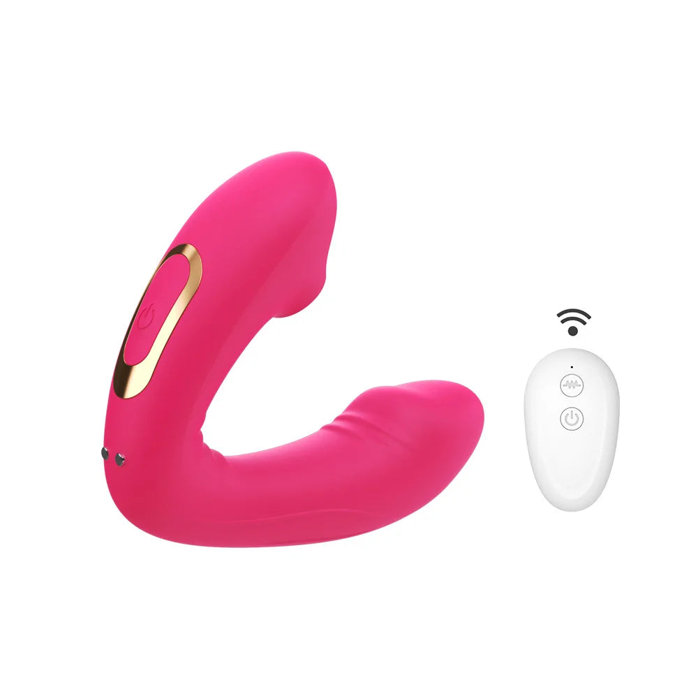 Amoura Clitoral & G-Spot Wearable Vibrator, Personal Massager, Vibrating & Suction, Women's, Remote Control, Medical-Grade Silicone, Waterproof – remote control vibrator