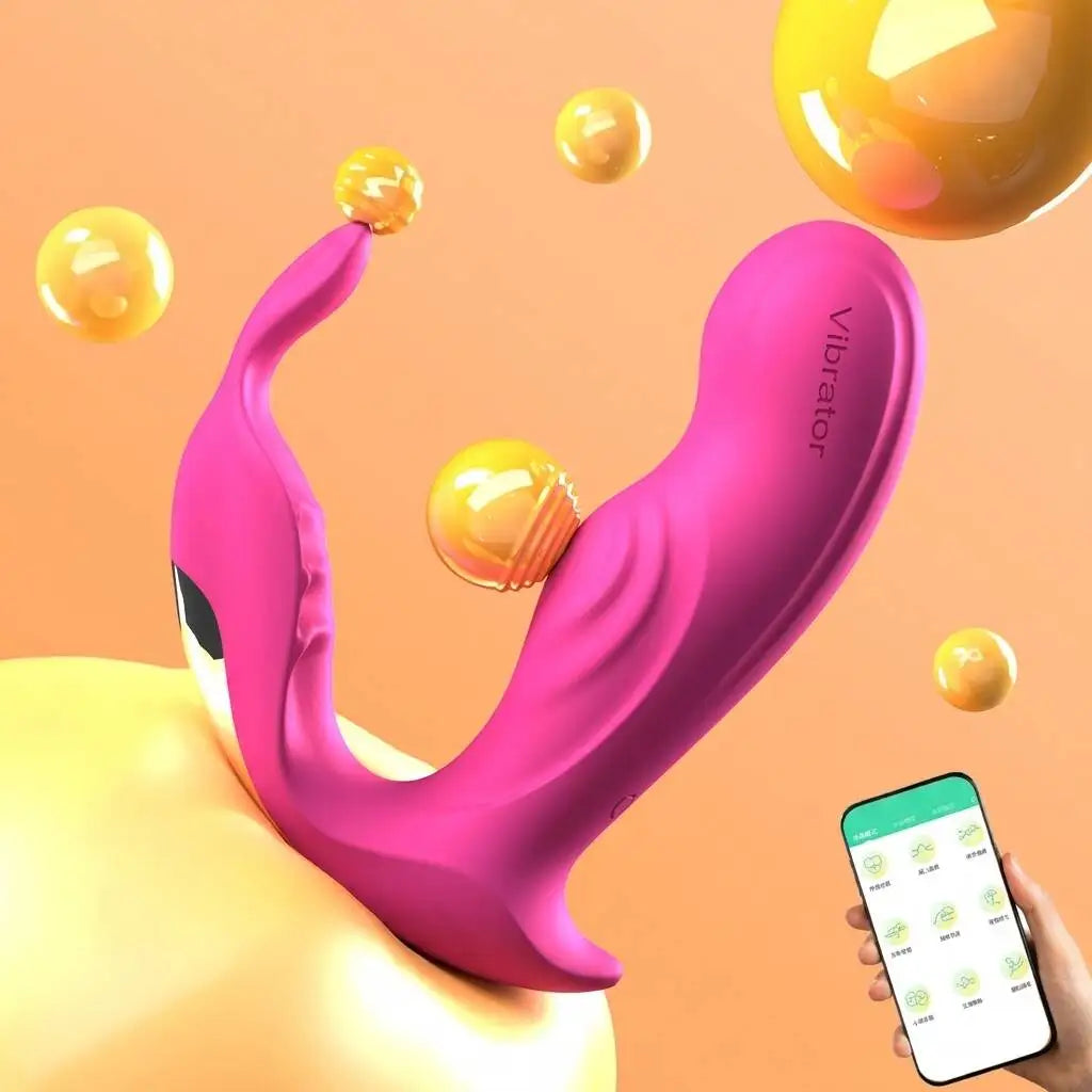 Amoura Clitoral & Vaginal Wearable Vibrator, Multi-Speed, Remote Control, Silicone, Heating, Waterproof – couples vibrator